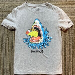Hurley Shirt Size S (8-10) Shark&Taco Graphic
